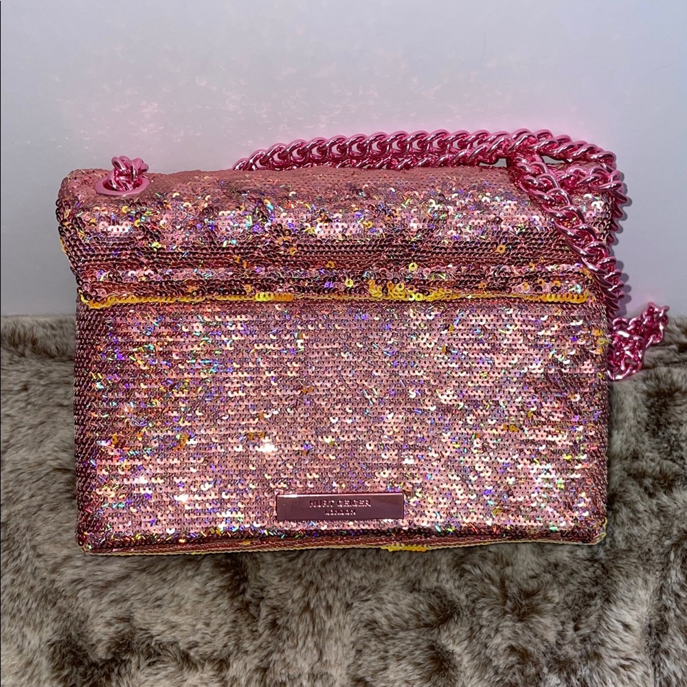 NWOT Kurt Geiger Mini ‘The Kensington’ Sequin Crossbody - Picture 3 of 15